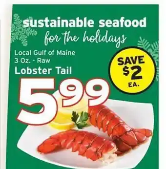 Hannaford Lobster tail offer