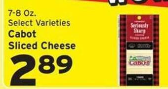 Hannaford Cabot sliced cheese offer