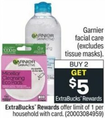 CVS Garnier Facial Care offer
