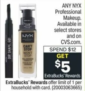 CVS NYX Professional Makeup offer