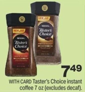 CVS Taster's Choice Instant Coffee 7 oz offer