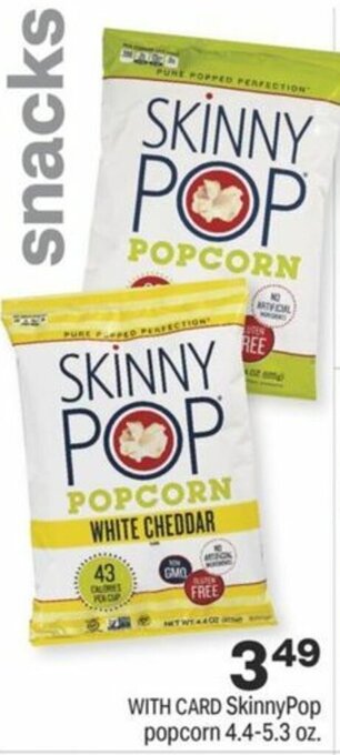 CVS Skinnypop Popcorn 4.4-5.3 oz offer