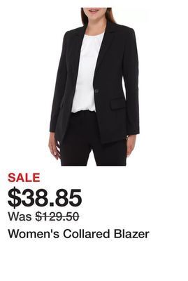 Belk Women's collared blazer offer
