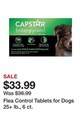 Tractor Supply Company Flea control tablets for dogs 25+ lb., 6 ct. offer