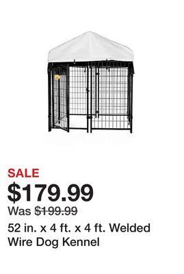 Tractor Supply Company 52 in. x 4 ft. x 4 ft. welded wire dog kennel offer