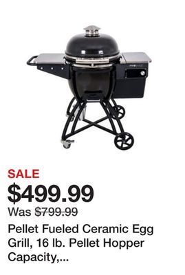 Tractor Supply Company Pellet fueled ceramic egg grill, 16 lb. pellet hopper capacity, egg1000as offer