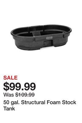 Tractor Supply Company 50 gal. structural foam stock tank offer