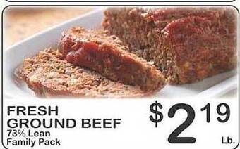 Foodland Fresh ground beef offer