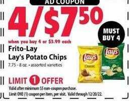 Festival Foods Frito-lay lay's potato chips offer