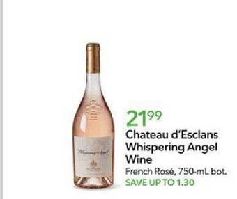 Publix Chateau d'esclans whispering angel wine offer