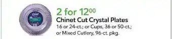 Publix Chinet cut crystal plates offer