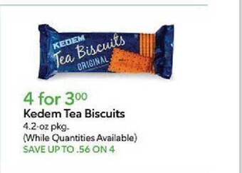 Publix Kedem tea biscuits offer