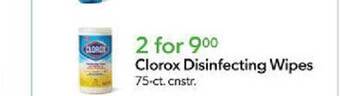 Publix Clorox disinfecting wipes offer
