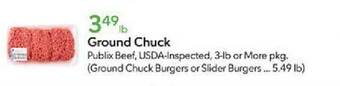 Publix Ground chuck offer