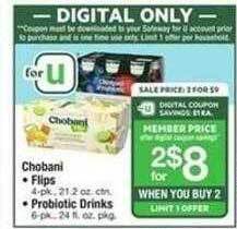 Safeway Chobani offer