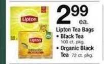Safeway Lipton tea bags offer