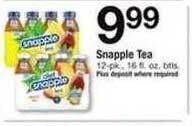 Safeway Snapple tea offer