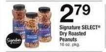 Safeway Signature select dry roasted peanuts offer