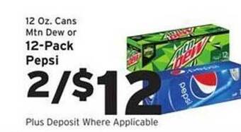 Hannaford 12-pack pepsi offer