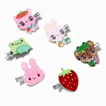 Claire's Claire's club glitter critters hair clips - 6 pack offer