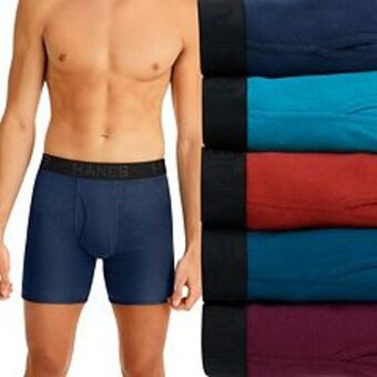 Kohl's Men's hanes ultimate® 5-pack exposed waistband boxer brief offer