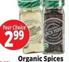 Ocean State Job Lot Organic spices offer