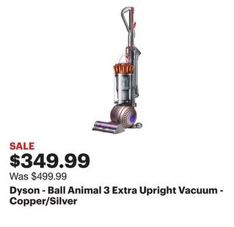 Best Buy Dyson - ball animal 3 extra upright vacuum - copper/silver offer