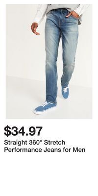 Old Navy Straight 360° stretch performance jeans for men offer