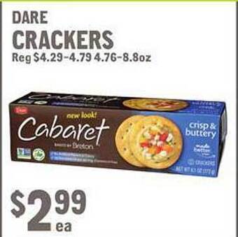 New Seasons Market Dare crackers offer