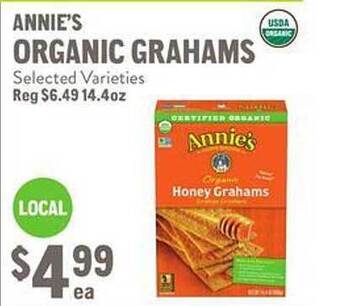 New Seasons Market Annie's organic grahams offer