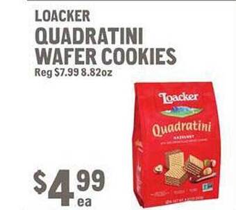 New Seasons Market Loacker quadratini wafer cookies offer