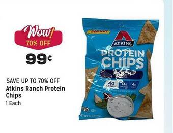 Grocery Outlet Atkins ranch protein chips offer