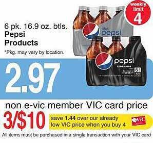 Harris Teeter Pepsi products offer
