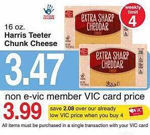 Harris Teeter Harris teeter chunk cheese offer