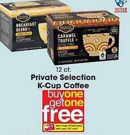 Harris Teeter Private selection k-cup coffee offer