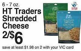 Harris Teeter Ht traders shredded cheese offer