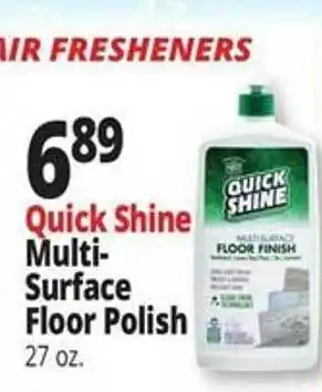 Ocean State Job Lot Quick shine multi-surface floor polish offer