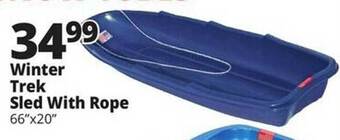 Ocean State Job Lot Winter trek sled with rope offer