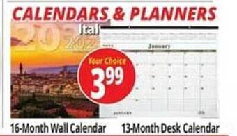 Ocean State Job Lot Calendars & planners offer