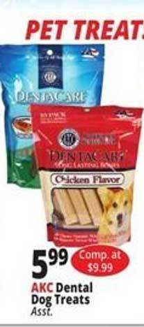 Ocean State Job Lot Akc dental dog treats offer