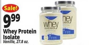 Ocean State Job Lot Whey protein isolate offer