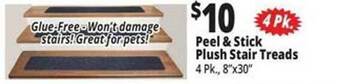 Ocean State Job Lot Peel & stick plush stair treads offer