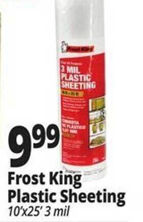 Ocean State Job Lot Frost king plastic sheeting offer