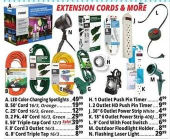 Ocean State Job Lot Extension cords & more offer
