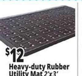 Ocean State Job Lot Heavy-duty rubber utility mat offer