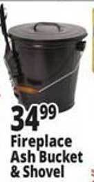 Ocean State Job Lot Fireplace ash bucket & shovel offer