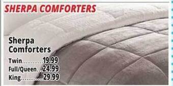Ocean State Job Lot Sherpa comforters offer
