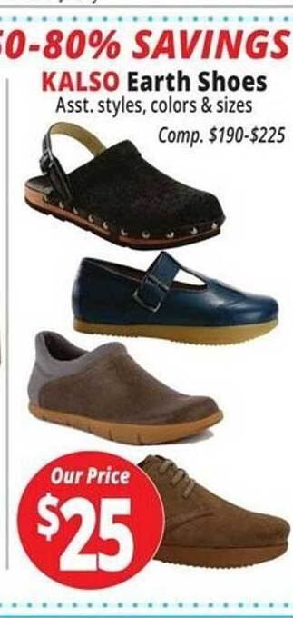 Ocean State Job Lot Kalso earth shoes offer