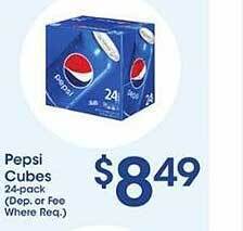 Price Rite Pepsi cubes offer