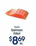 Price Rite Fresh salmon fillet offer